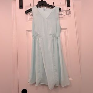 Mint / Teal dress w light gold flecks